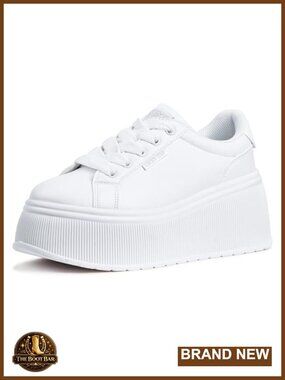 LUCKY STEP Women's Platform Wedge Canvas Sneakers - Light Up Casual Shoes